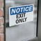 Signmission Exit Sign, Vinyl Decal, 14 in W, 10 in H, Exit Only OS-2PACK-NS-D-1014-L-12232 - alternate 5